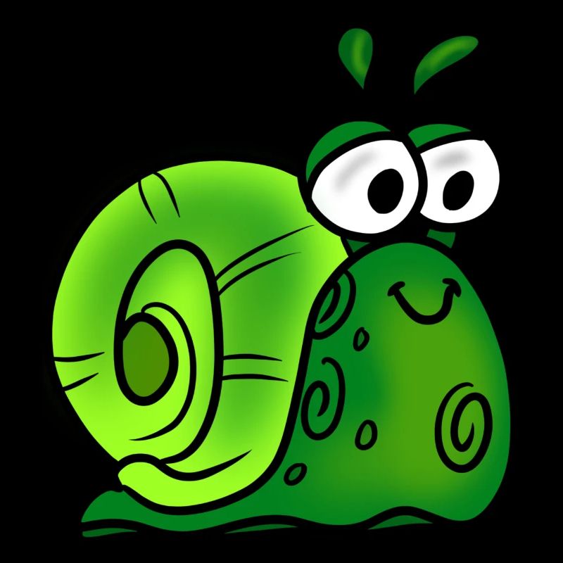 Fröhliche Schnecke