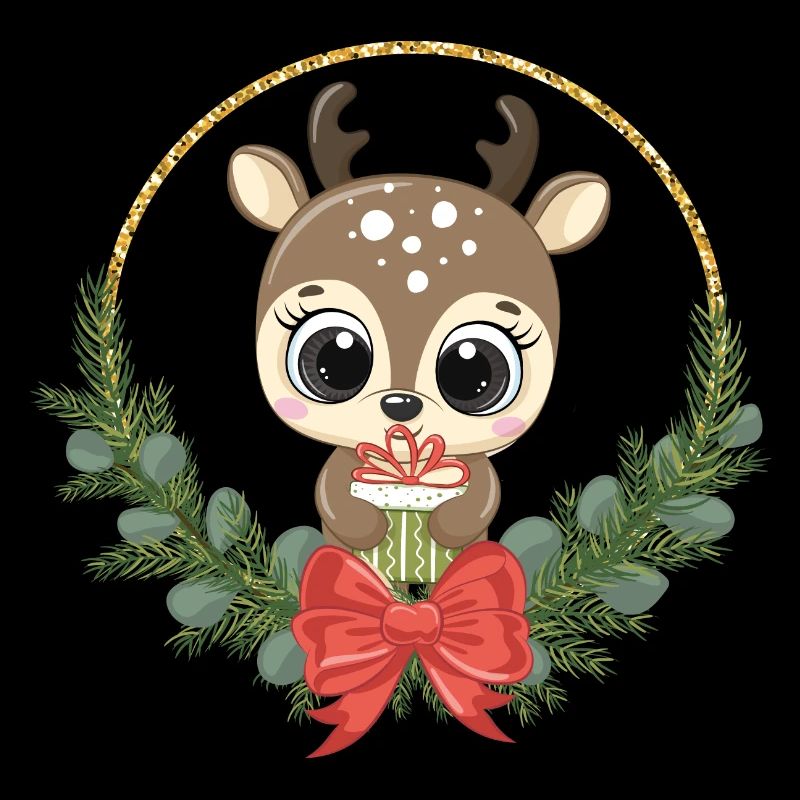 doux renne Noël Rudolf Joyeux Noël
