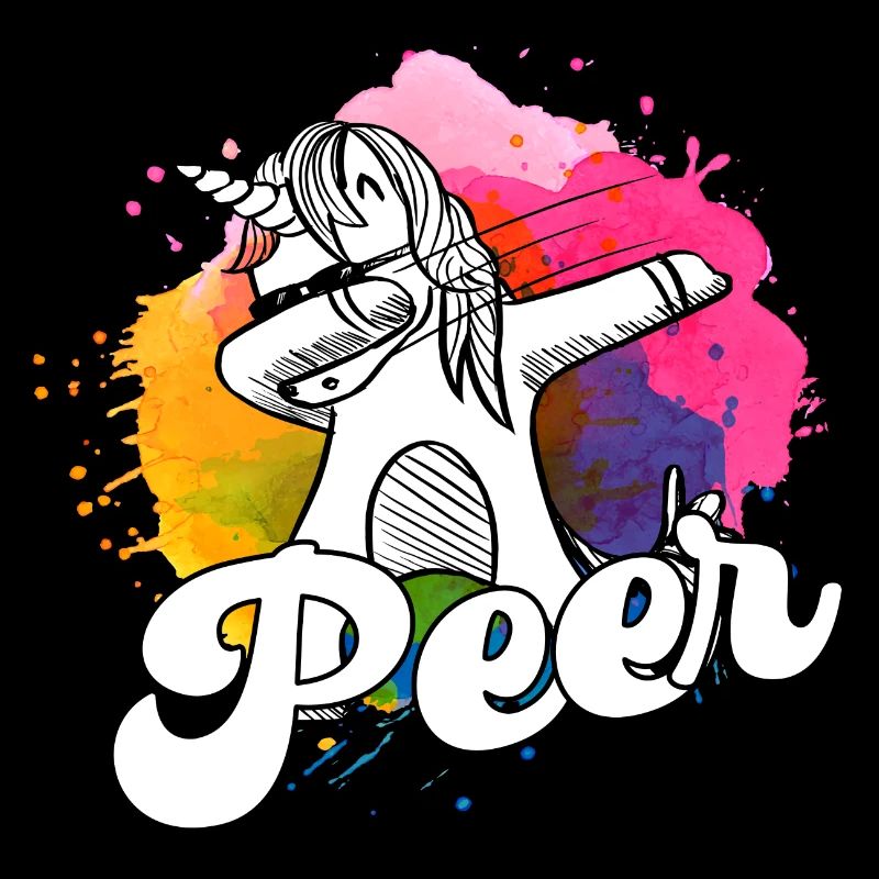 PEER - Beau nom de garçon avec licorne cool