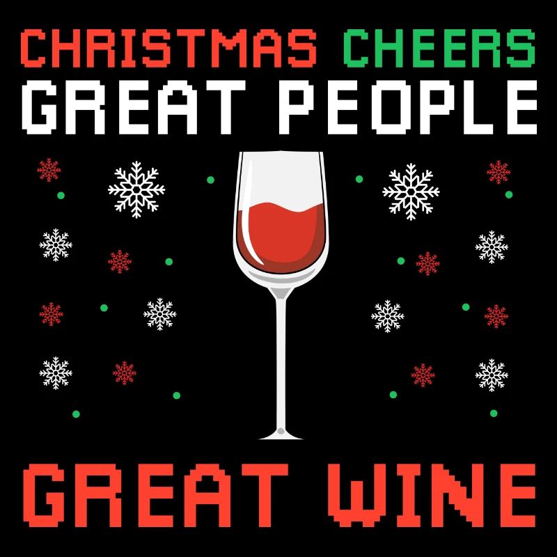 Noël Vive les gens formidables Grands designs de vin