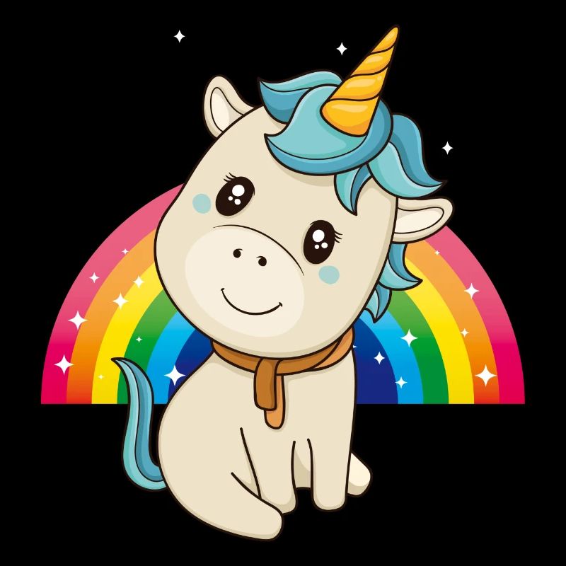 Bébé Licorne Arc-en-ciel mignon mignon