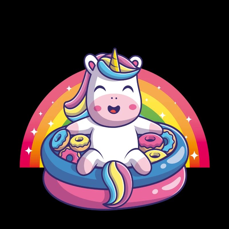 Bébé licorne mignon arc-en-ciel mignon
