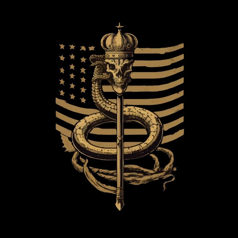 Blason serpent couronne