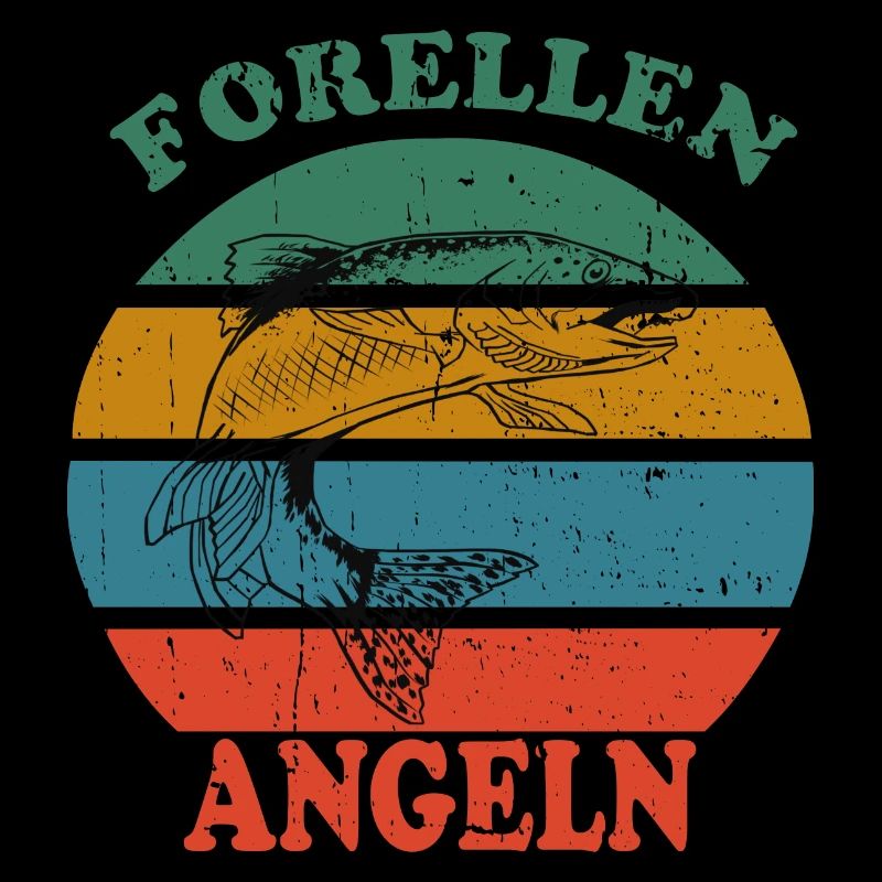 Retro Forellen Angeln