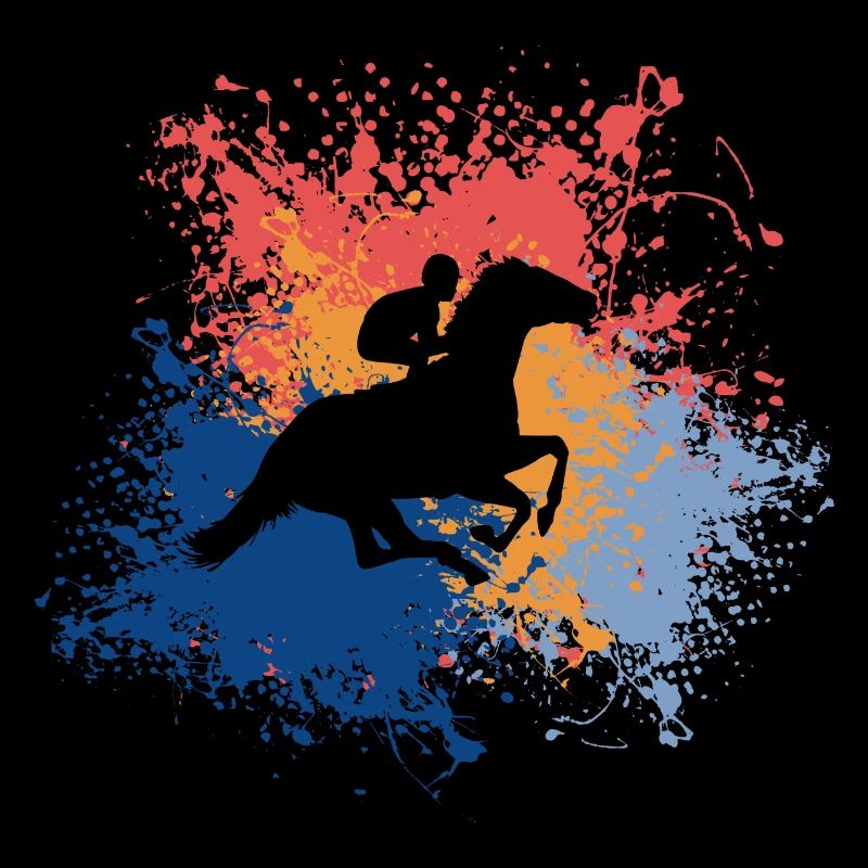 cavalier équitation rétro