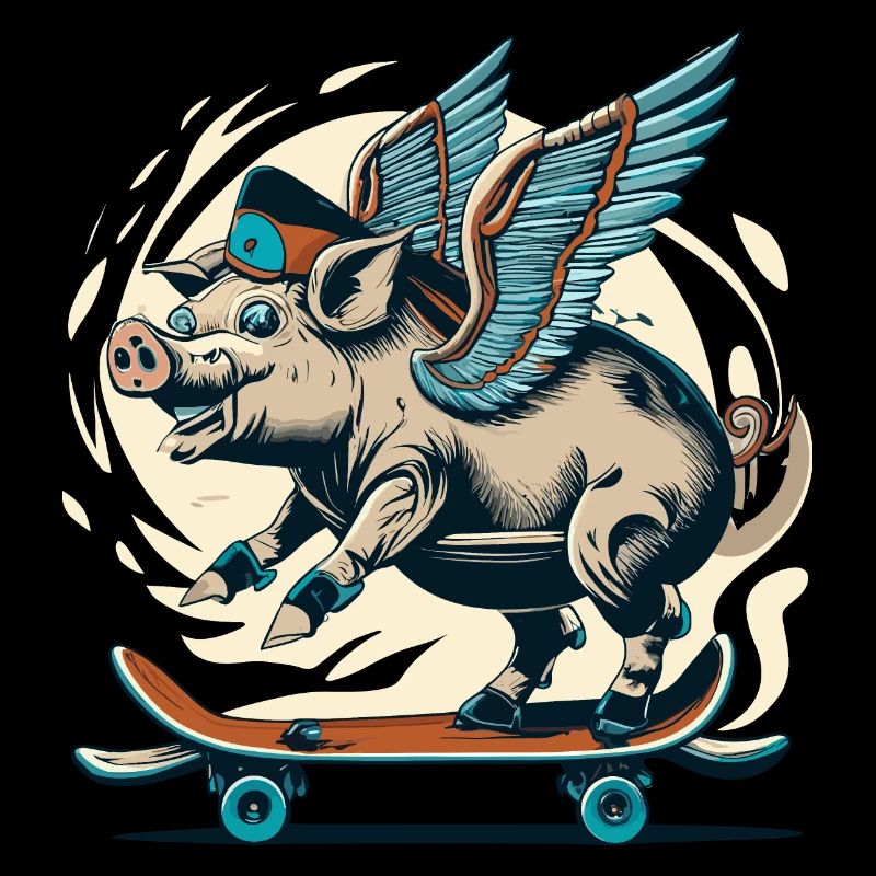 Cochon sur le pont