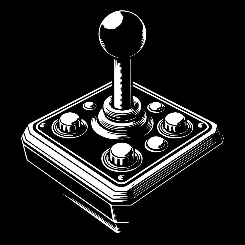 Vintage Arcade Joystick: Retro Gaming