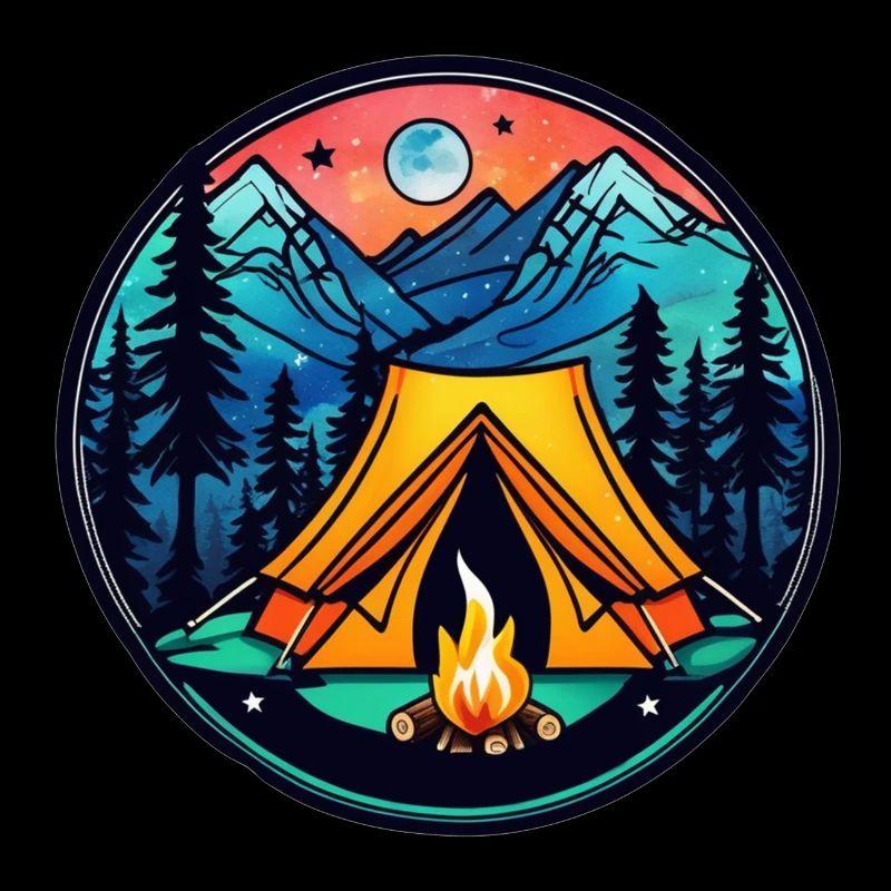 camping et feu de camp