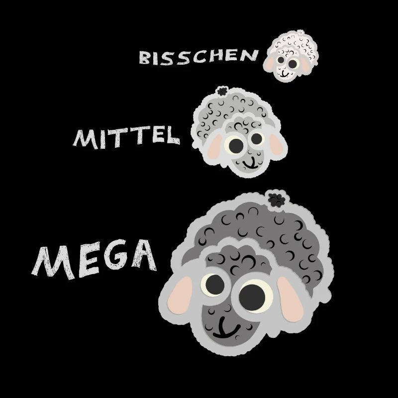 Bisschen Schaf mittel Schaf mega Schaf