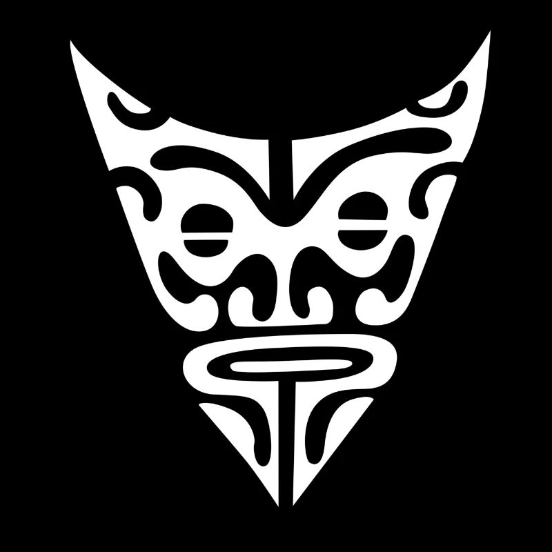 visage maori17 blanc