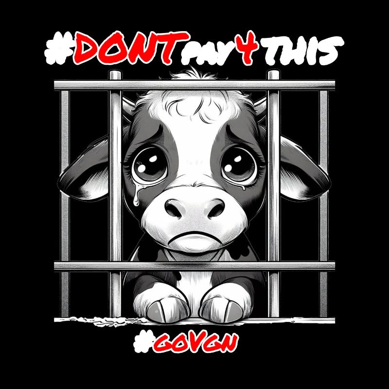 Kalb hinter Gittern Weiß - Dont pay for This