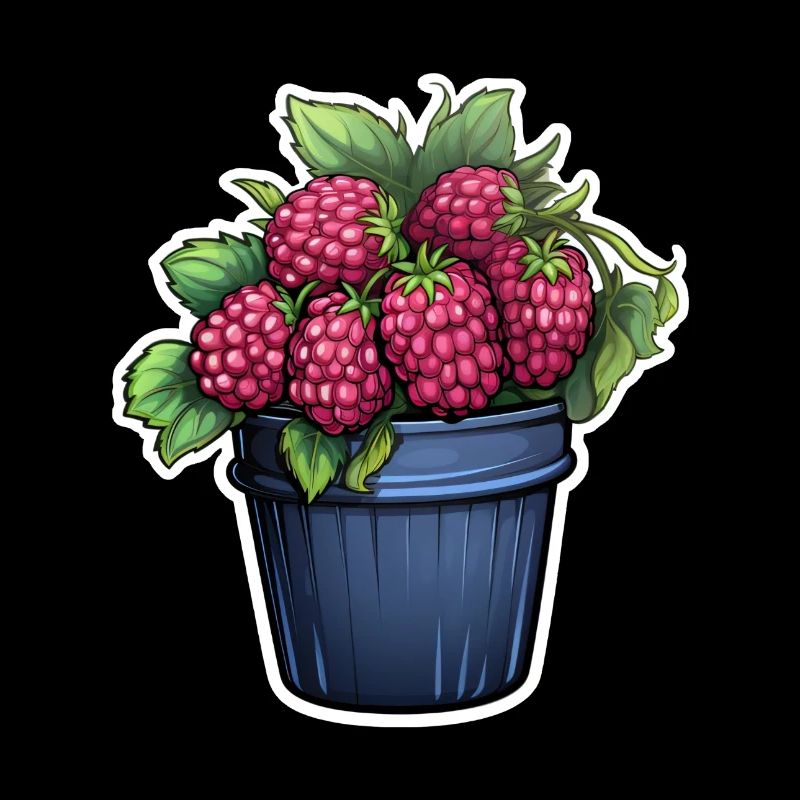 Raspberry Potted Plant