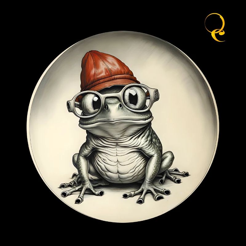 FROSCH MIT BRILLE
