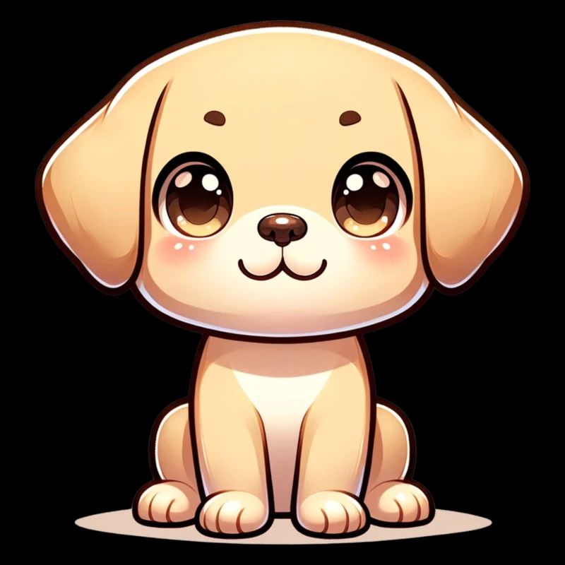 Digitale Illustration eines niedlichen Labrador-Hundes