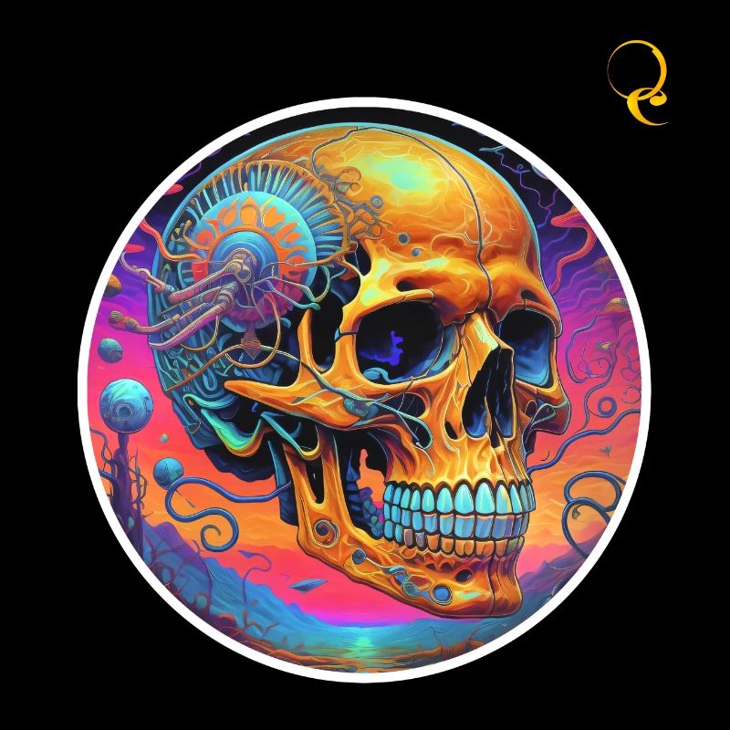 PSYCHEDELISCHER SCHÄDEL
