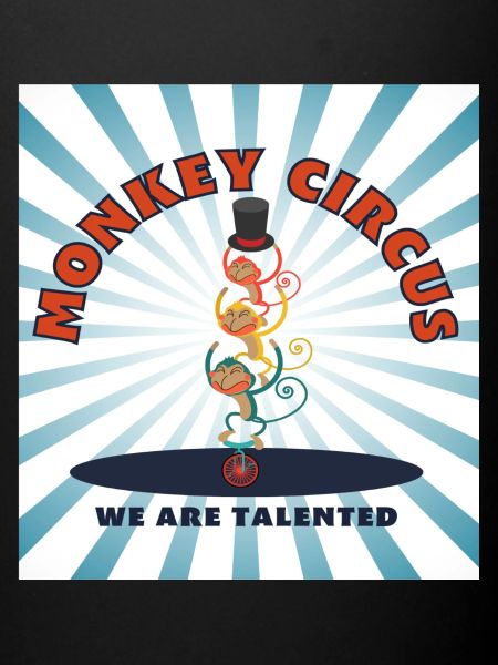 Monkey Circus - bleu blanc