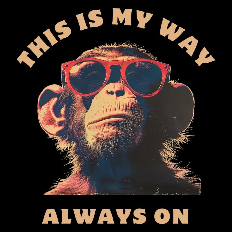 Affe Sonnenbrille Cool Always On