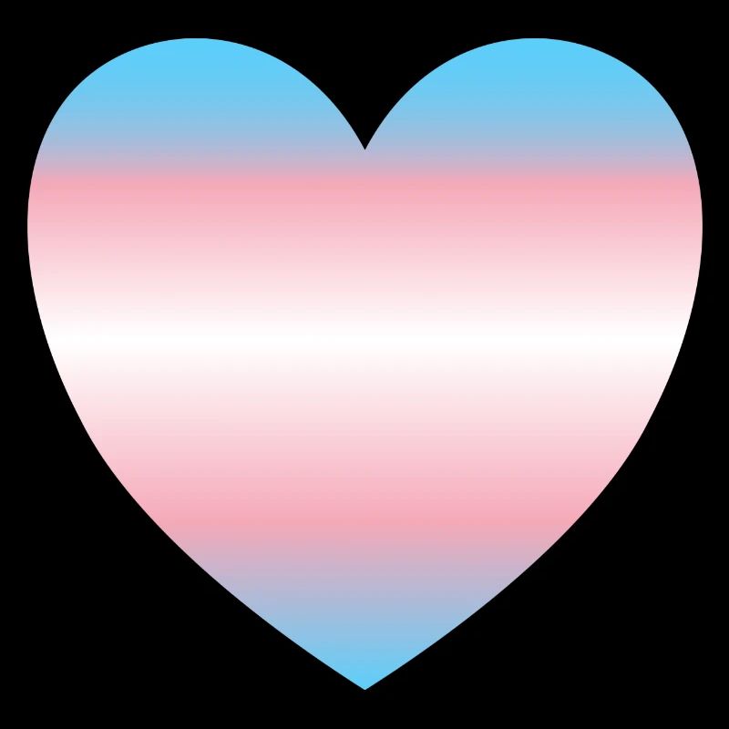 Subtle Transgender Pride heart