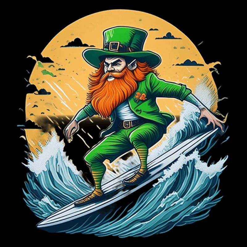St. Patrick's Day Kleeblatt Surfen