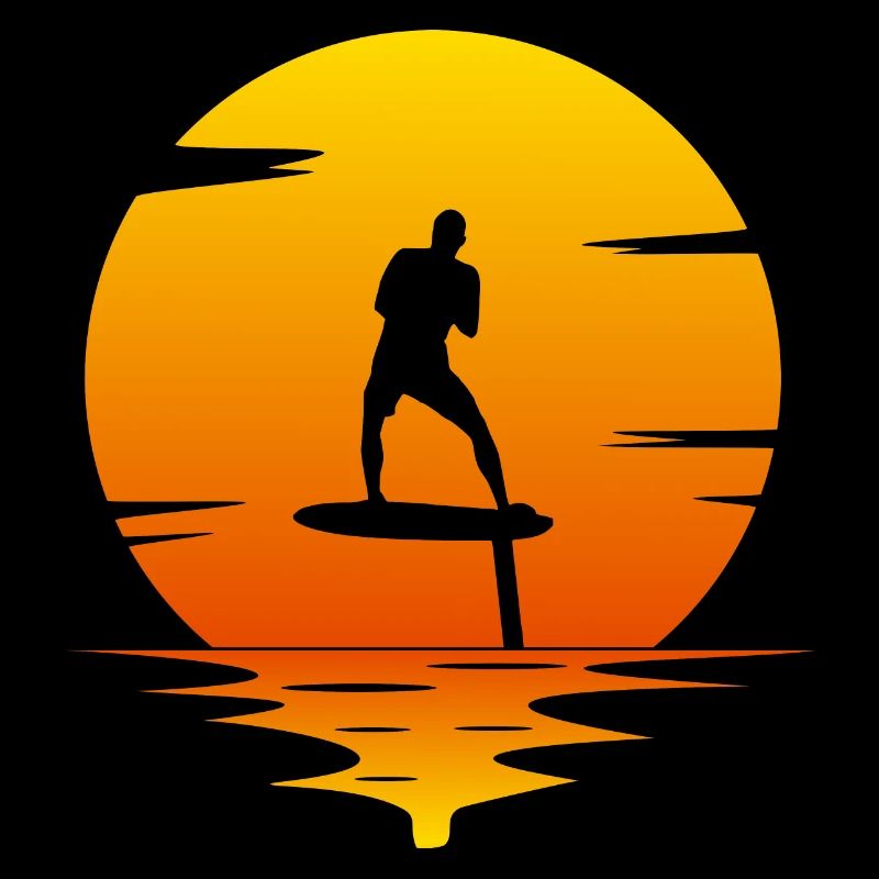 coucher de soleil foil