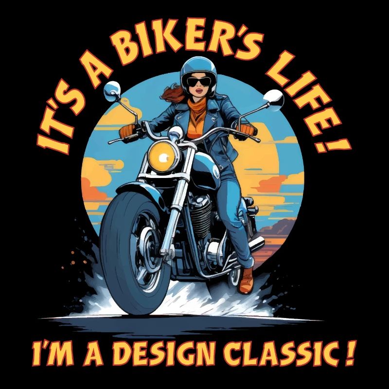 C’est la vie d’un motard ! Je suis un classique du design !