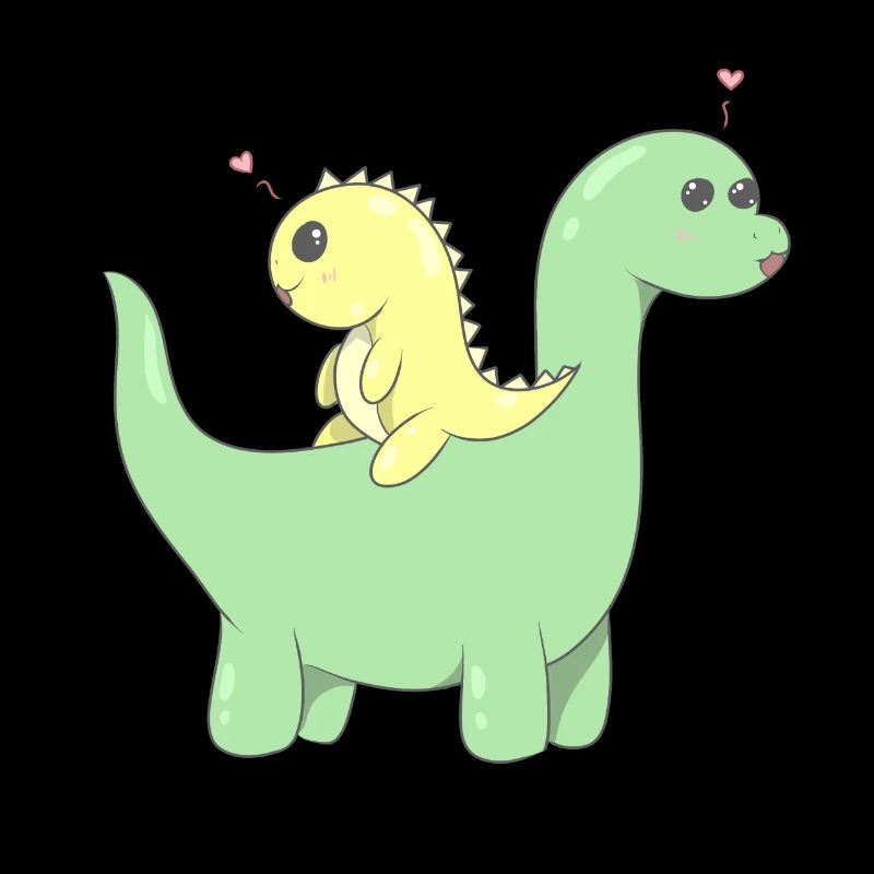 Süßes Dinosaurier Pärchen