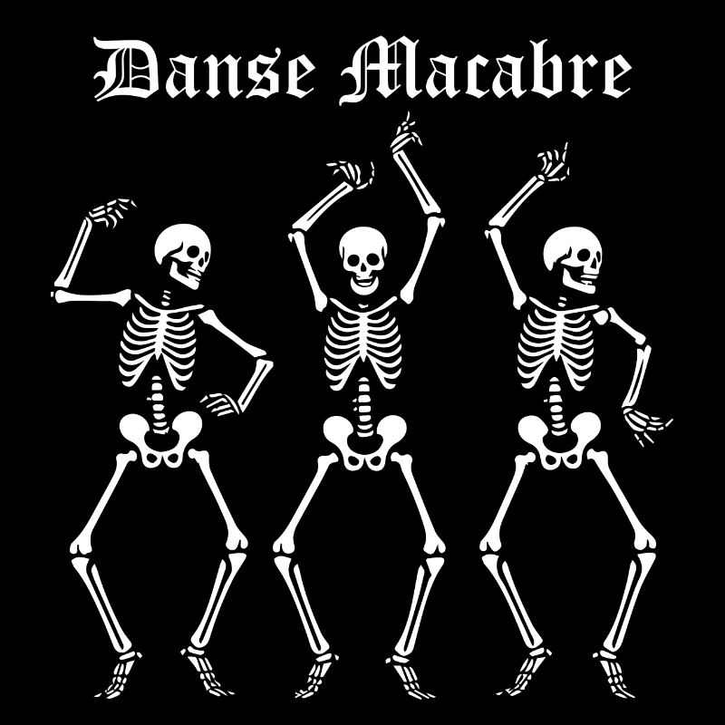 Danse Macabre avec Squelettes dansant