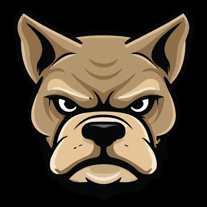 Dog Comic Head