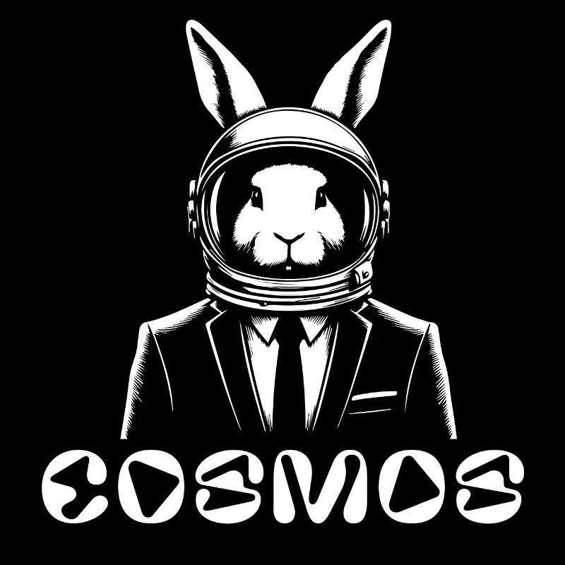 funny rabbit in cosmos