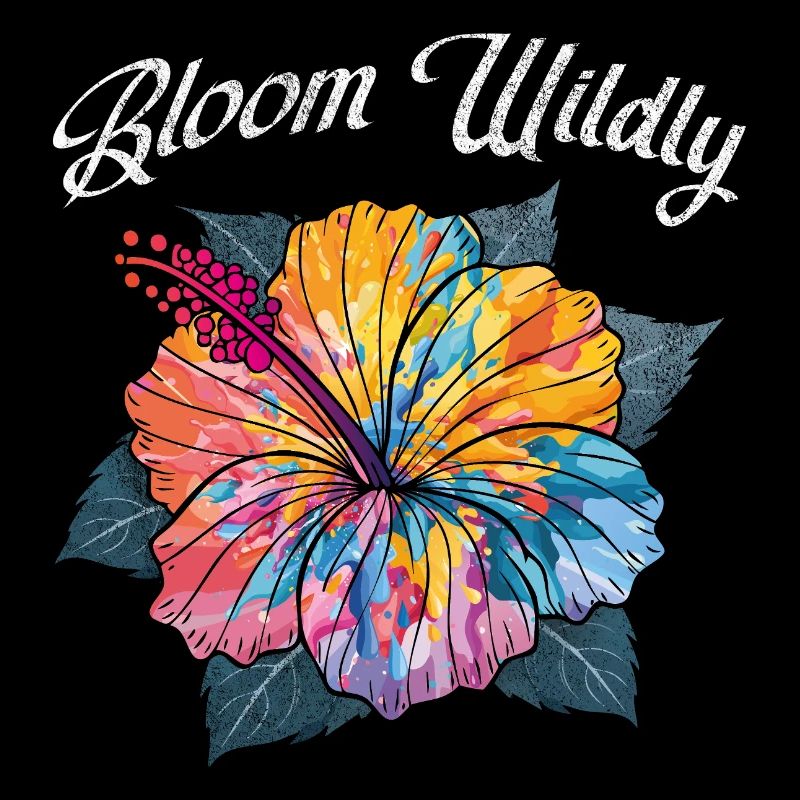 Bloom Wildly – Explosion de couleur Fleur Hibiscus
