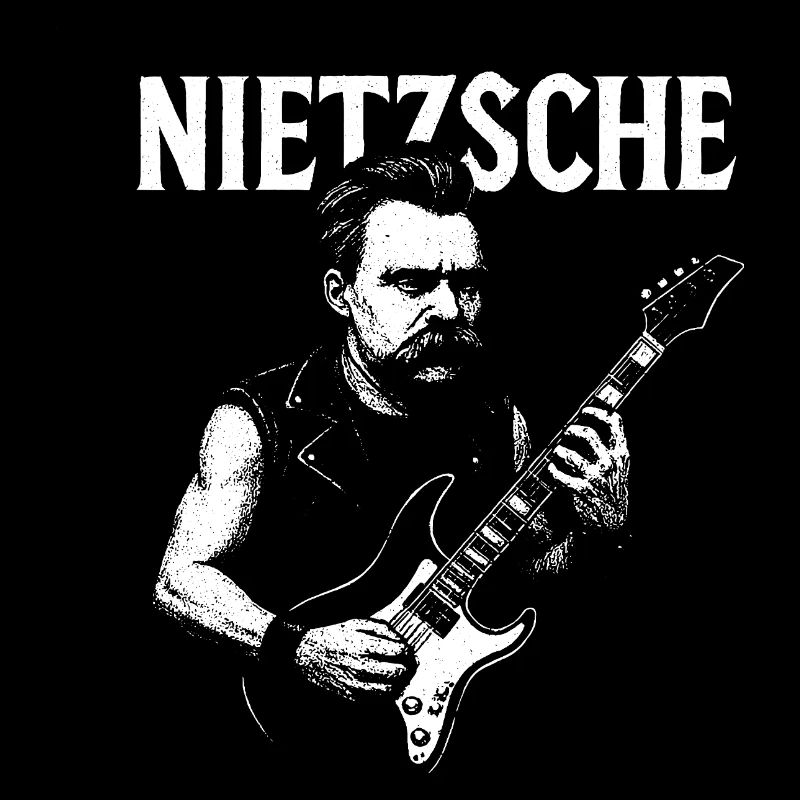 Nietzsche spielt Gitarre