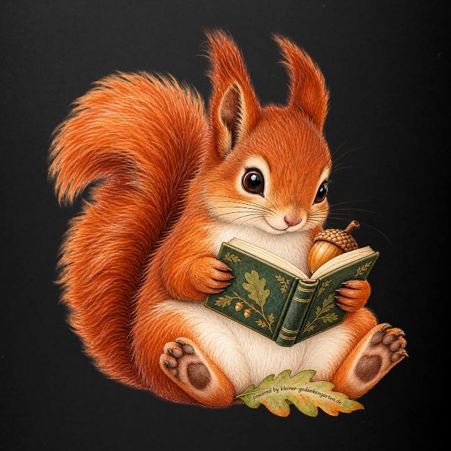 Eichhörnchen lies ein Buch – Ansicht 2