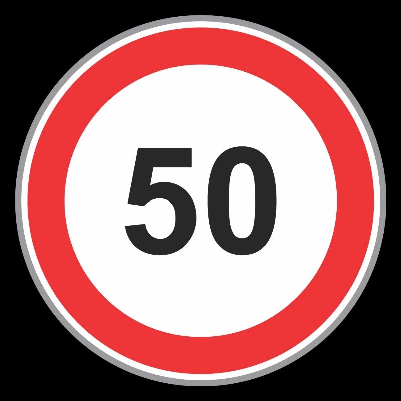 Panneau routier 50