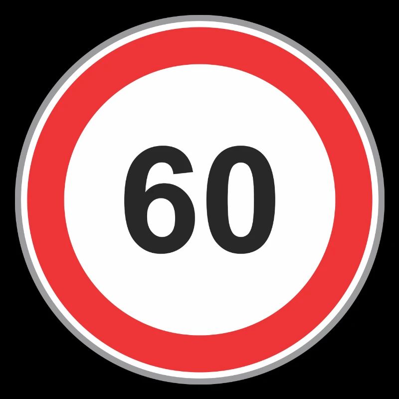 Road sign 60