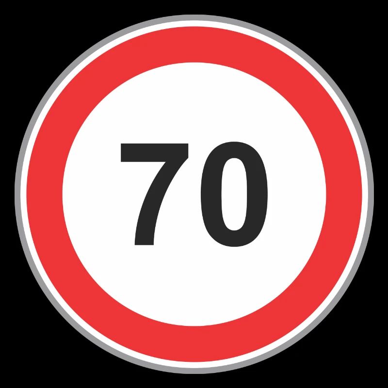 Panneau routier 70