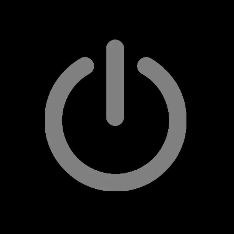 power off gray