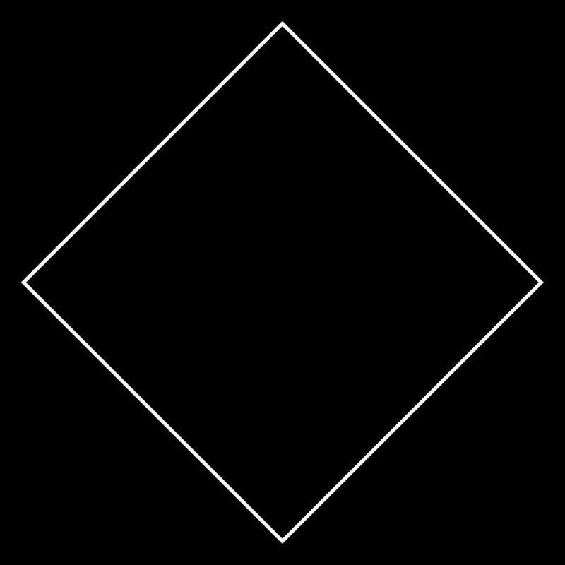 Carré à un angle