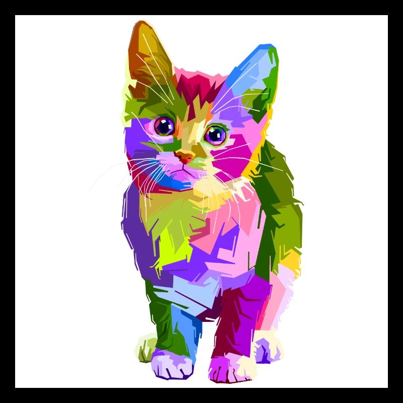 Le chat coloré