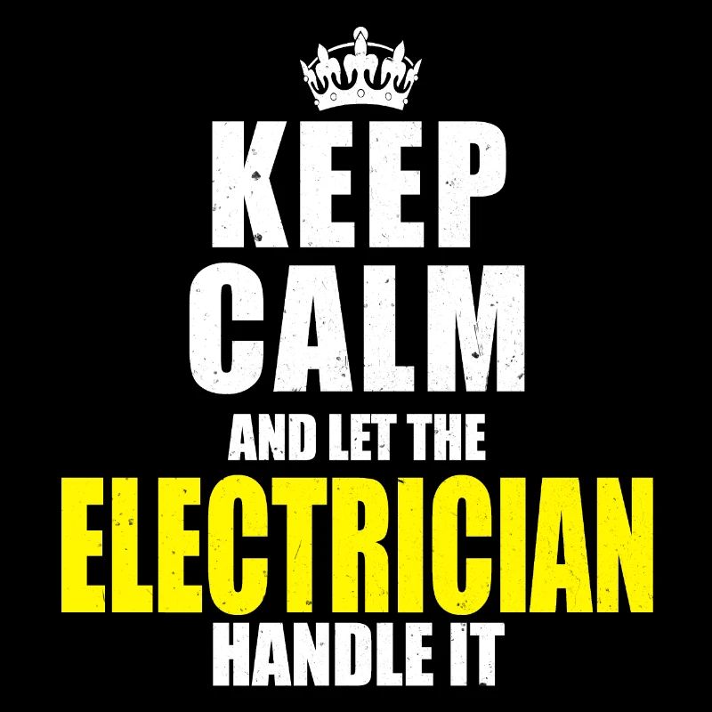 Elektriker Keep calm Sprueche Spruch Geschenk