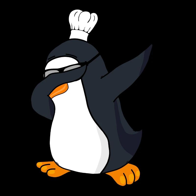 Drôle de pingouin Dabbing chef chef Dab cadeau