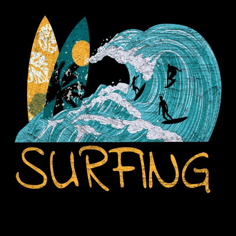 Surfboard Surfer Surfing