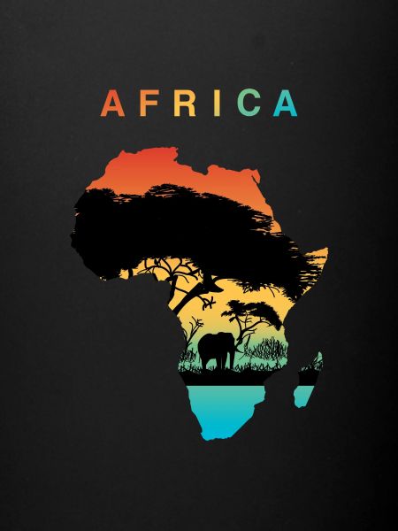 Drapeau éléphant d'Afrique