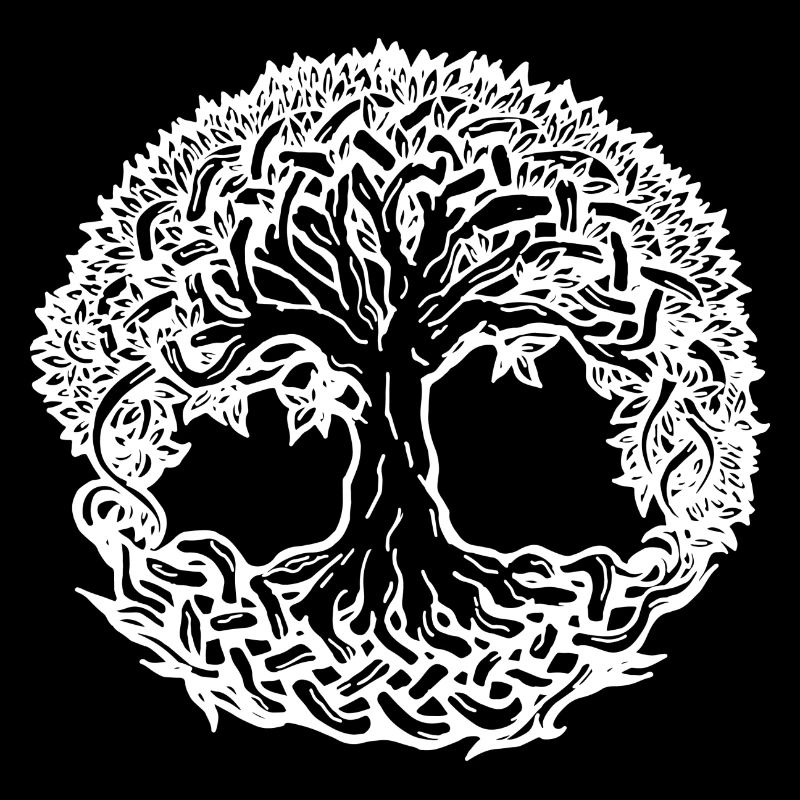 Tree of Life Boho White Nature Celtic Gift norse