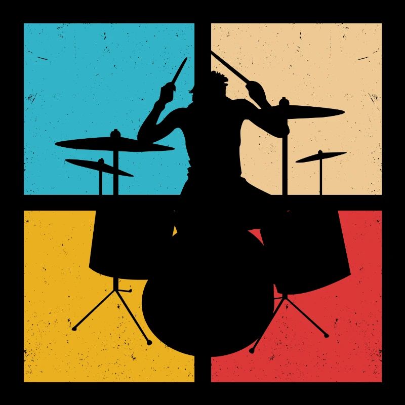 Batteur Rétro Batteur Tambours Tambours