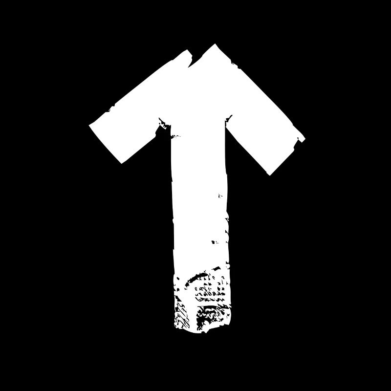 Flèche vers le haut - blanc