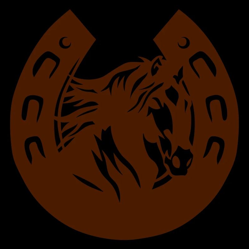 Eisen Pferdekopf Pferdekopf-Logo 3