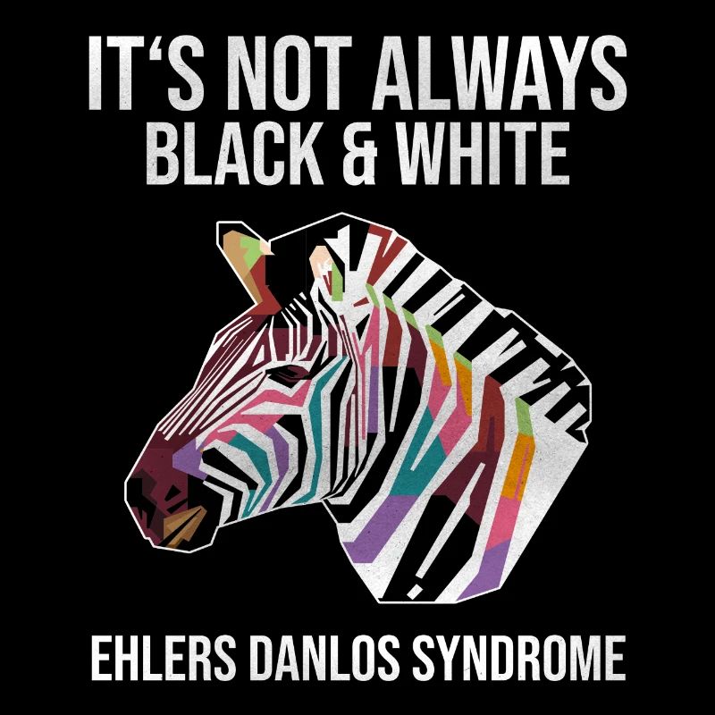 Ehlers Danlos Syndrom Black White Zebra