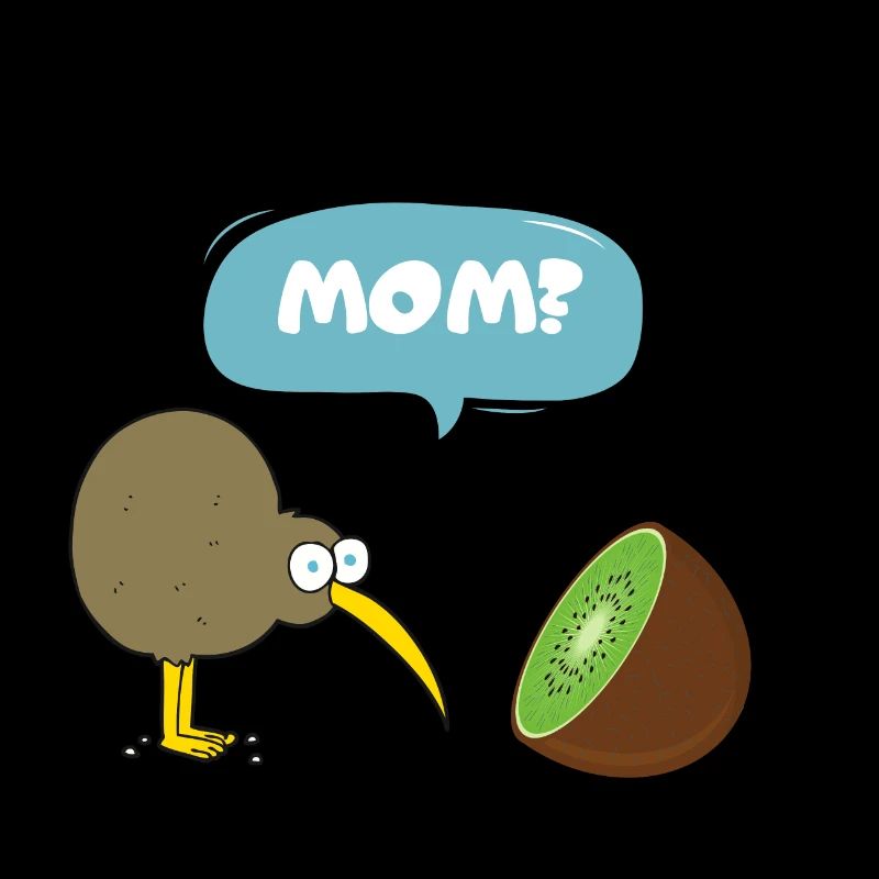 Kiwi Vogel sieht seine Mutter... Kiwi