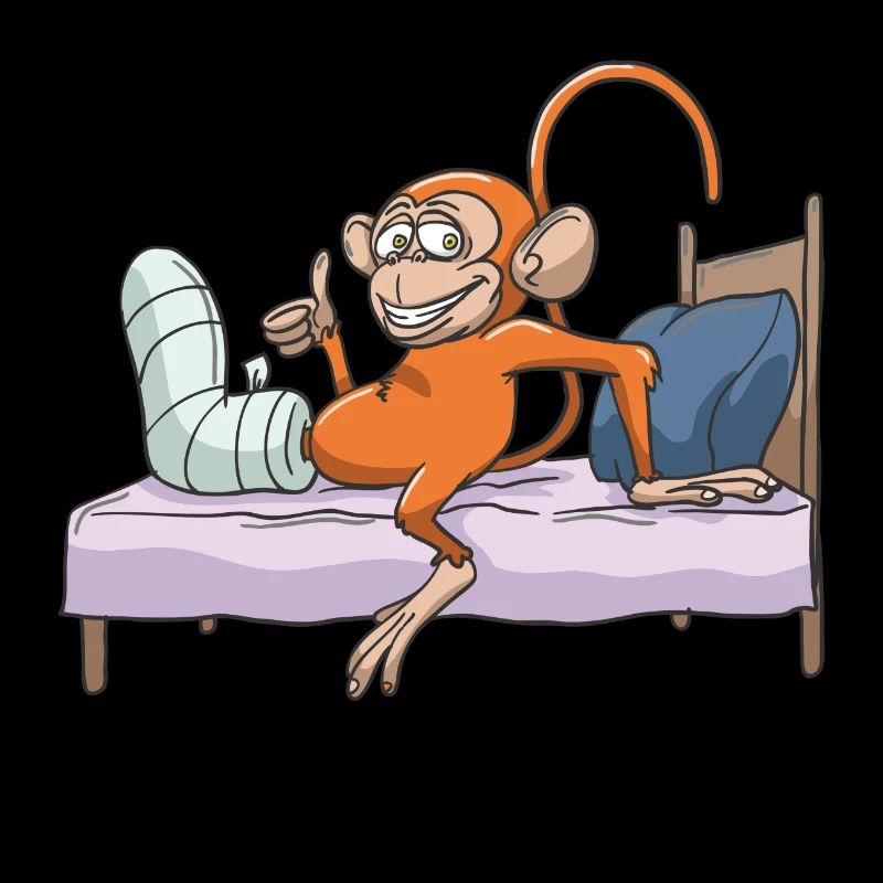 Gebrochenes Bein Unfall Krankenhaus Geschenk Idee