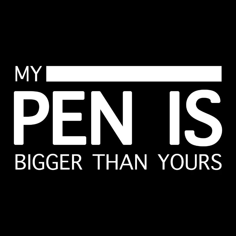 Texte graphique "Mon pénis"